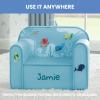 imageDelta Children Personalized Mix ampamp Match Cozee Kids Chair with Interchangeable Patches RainbowUnderwater