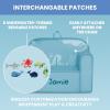 imageDelta Children Personalized Mix ampamp Match Cozee Kids Chair with Interchangeable Patches RainbowUnderwater