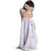 imageDelta Children Personalized Sherpa Throw Blanket for Kids Pink CatLight Purple Unicorn