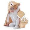 imageDelta Children Personalized Kids Hooded Bath Towel with Pockets  Super Soft and Absorbent Great Gift for Boys and Girls Tan DogTan Dog