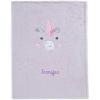 imageDelta Children Personalized Sherpa Throw Blanket for Kids Pink CatLight Purple Unicorn