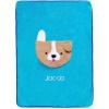 imageDelta Children Personalized Sherpa Throw Blanket with Storage Pocket for Kids Teal DogTeal Dog