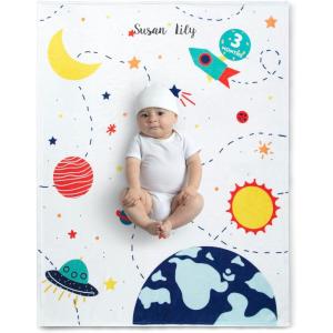 imageDelta Children Personalized Milestone Baby Blanket  Monthly Blanket for Pictures  Photo Blanket for Newborns FloralSpace