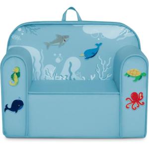 imageDelta Children Personalized Mix ampamp Match Cozee Kids Chair with Interchangeable Patches RainbowUnderwater