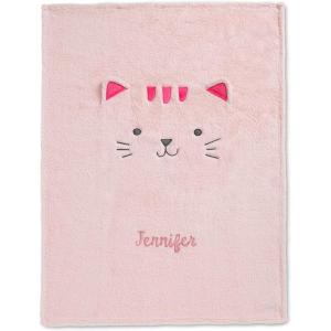 imageDelta Children Personalized Sherpa Throw Blanket for Kids Pink CatPink Cat