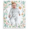 imageDelta Children Milestone Baby Blanket  Monthly Blanket for Pictures  Photo Blanket for Newborns MoonFloral