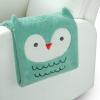 imageDelta Children Sherpa Throw Blanket for Kids Pink CatLight Teal Owl