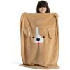 imageDelta Children Sherpa Throw Blanket for Kids Pink CatTan Dog