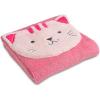 imageDelta Children Sherpa Throw Blanket with Storage Pocket for Kids Teal DogMagenta Cat
