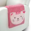 imageDelta Children Sherpa Throw Blanket with Storage Pocket for Kids Teal DogMagenta Cat