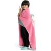 imageDelta Children Sherpa Throw Blanket with Storage Pocket for Kids Teal DogMagenta Cat
