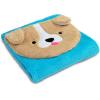 imageDelta Children Sherpa Throw Blanket with Storage Pocket for Kids Teal DogTeal Dog