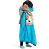 imageDelta Children Sherpa Throw Blanket with Storage Pocket for Kids Teal DogTeal Dog
