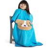 imageDelta Children Sherpa Throw Blanket with Storage Pocket for Kids Teal DogTeal Dog