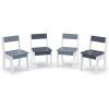 imageGAP GapKids Table and 4 Chair Set  Greenguard Gold Certified NavyNaturalGreyWhite