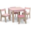 imageGAP GapKids Table and 4 Chair Set  Greenguard Gold Certified NavyNaturalBlushNatural