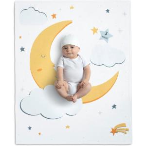 imageDelta Children Milestone Baby Blanket  Monthly Blanket for Pictures  Photo Blanket for Newborns MoonMoon