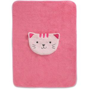 imageDelta Children Sherpa Throw Blanket with Storage Pocket for Kids Teal DogMagenta Cat