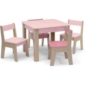 imageGAP GapKids Table and 4 Chair Set  Greenguard Gold Certified NavyNaturalBlushNatural