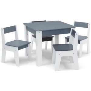 imageGAP GapKids Table and 4 Chair Set  Greenguard Gold Certified NavyNaturalGreyWhite