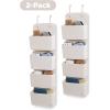 imageDelta Children GAP babyGap 2Pack Over the Door Storage Organizer with 4 Pockets TanTan