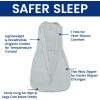 imageDelta Children Gap babyGap TrueSleep Sleep Sack with Zipper  100 Organic Cotton  GOTS and OekoTex 100 Certified  2Way Zipper  Large 612 Months GreySmall