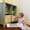 imagebabyGap by Delta Children Brannan Bear Bookcase with Bins BlushBlush