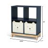 imagebabyGap by Delta Children Brannan Bear Bookcase with Bins BlushNavy