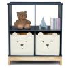imagebabyGap by Delta Children Brannan Bear Bookcase with Bins BlushNavy