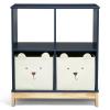 imagebabyGap by Delta Children Brannan Bear Bookcase with Bins BlushNavy