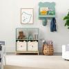imagebabyGap by Delta Children Brannan Bear Bookcase with Bins BlushSage Green
