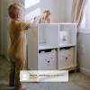 imagebabyGap by Delta Children Brannan Bear Bookcase with Bins BlushWhite