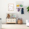 imagebabyGap by Delta Children Brannan Bear Bookcase with Bins BlushWhite