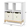 imagebabyGap by Delta Children Brannan Bear Bookcase with Bins BlushWhite
