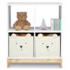 imagebabyGap by Delta Children Brannan Bear Bookcase with Bins BlushWhite