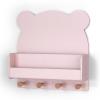 imagebabyGap by Delta Children Brannan Bear Wall Shelf with 4 Hooks BlushBlush