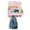 imagebabyGap by Delta Children Brannan Bear Wall Shelf with 4 Hooks BlushBlush