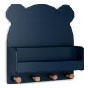 imagebabyGap by Delta Children Brannan Bear Wall Shelf with 4 Hooks BlushNavy