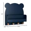 imagebabyGap by Delta Children Brannan Bear Wall Shelf with 4 Hooks BlushNavy