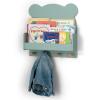 imagebabyGap by Delta Children Brannan Bear Wall Shelf with 4 Hooks BlushSage Green