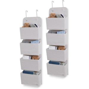imageDelta Children GAP babyGap 2Pack Over the Door Storage Organizer with 4 Pockets TanGrey