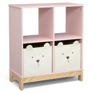 imagebabyGap by Delta Children Brannan Bear Bookcase with Bins BlushBlush