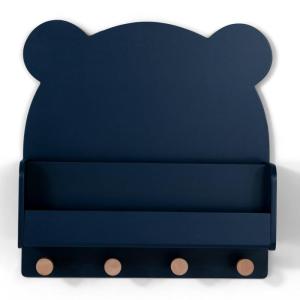 imagebabyGap by Delta Children Brannan Bear Wall Shelf with 4 Hooks BlushNavy