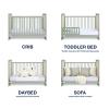 imageDelta Children babyGap Liam 4in1 Convertible Crib Greenguard Gold Certified  Converts to Toddler Bed Daybed Sofa  3 Adjustable Heights  Easy to Assemble Wooden Crib BlackNaturalSage GreenNatural