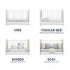 imageDelta Children babyGap Liam 4in1 Convertible Crib Greenguard Gold Certified  Converts to Toddler Bed Daybed Sofa  3 Adjustable Heights  Easy to Assemble Wooden Crib BlackNaturalBianca WhiteNatural