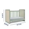 imageDelta Children babyGap Liam 4in1 Convertible Crib Greenguard Gold Certified  Converts to Toddler Bed Daybed Sofa  3 Adjustable Heights  Easy to Assemble Wooden Crib BlackNaturalSage GreenNatural