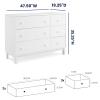 imageGAP babyGap Legacy 6 Drawer Dresser with Interlocking Drawers  Greenguard Gold Certified Bianca WhiteBianca White