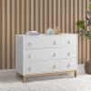 imageGAP babyGap Legacy 6 Drawer Dresser with Leather Pulls and Interlocking Drawers  Greenguard Gold Certified Bianca WhiteNaturalBianca WhiteNatural