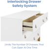 imageGAP babyGap Legacy 6 Drawer Dresser with Leather Pulls and Interlocking Drawers  Greenguard Gold Certified Bianca WhiteNaturalBianca WhiteNatural