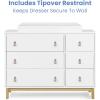 imageGAP babyGap Legacy 6 Drawer Dresser with Leather Pulls and Interlocking Drawers  Greenguard Gold Certified Bianca WhiteNaturalBianca WhiteNatural